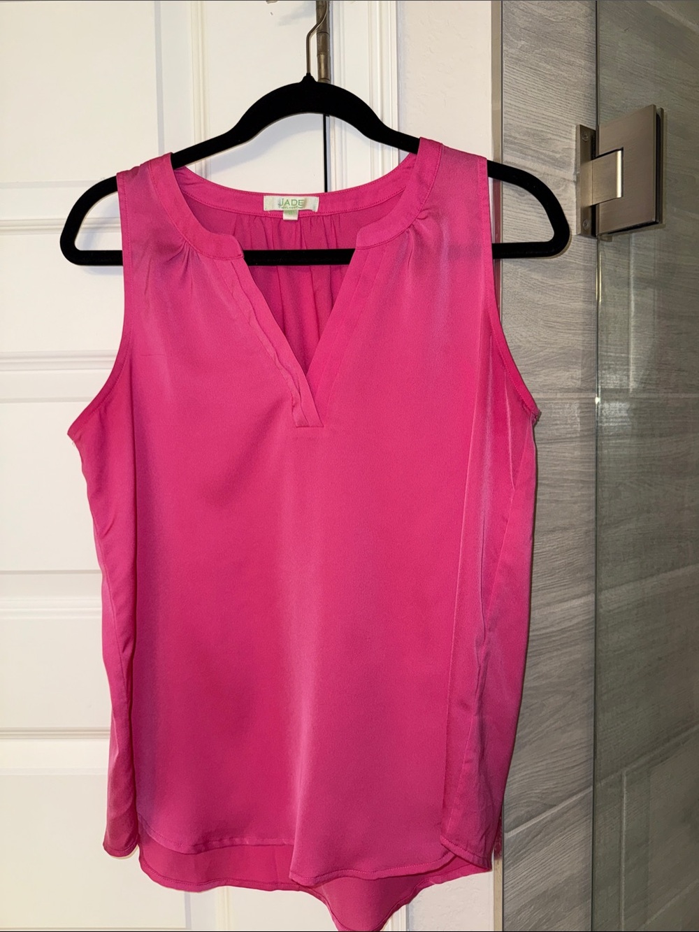 Jade Hot Pink Sleeveless V-Neck Camisole